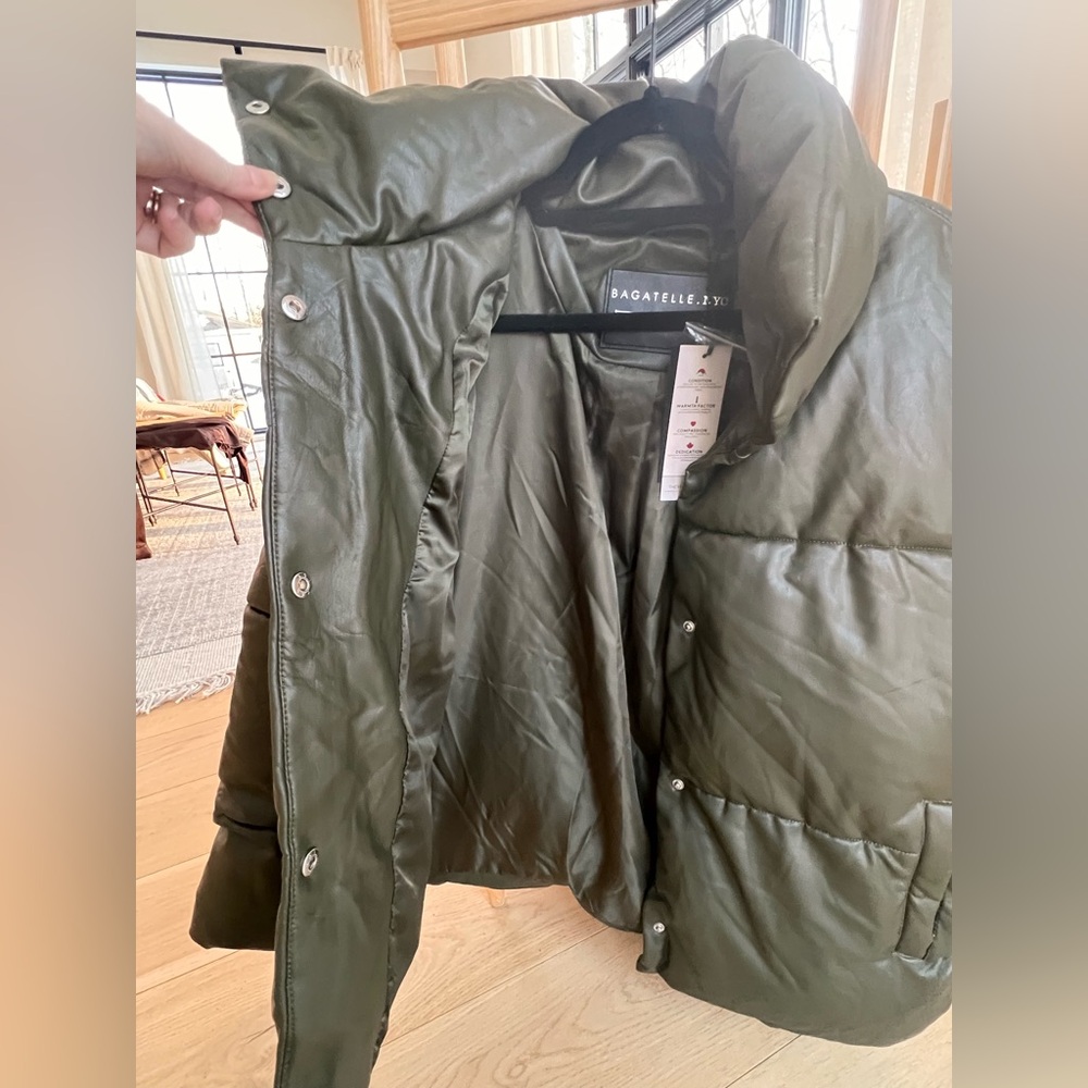🔥NWT - Bagatelle NYC Vegan Puffer Jacket Size M - Picture 12 of 12